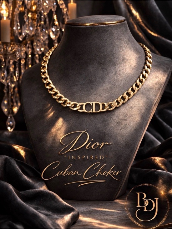 Jewelry - New CD Inspired Cuban Link Choker | Gold Statement Chain | Quiet Luxury Vibe